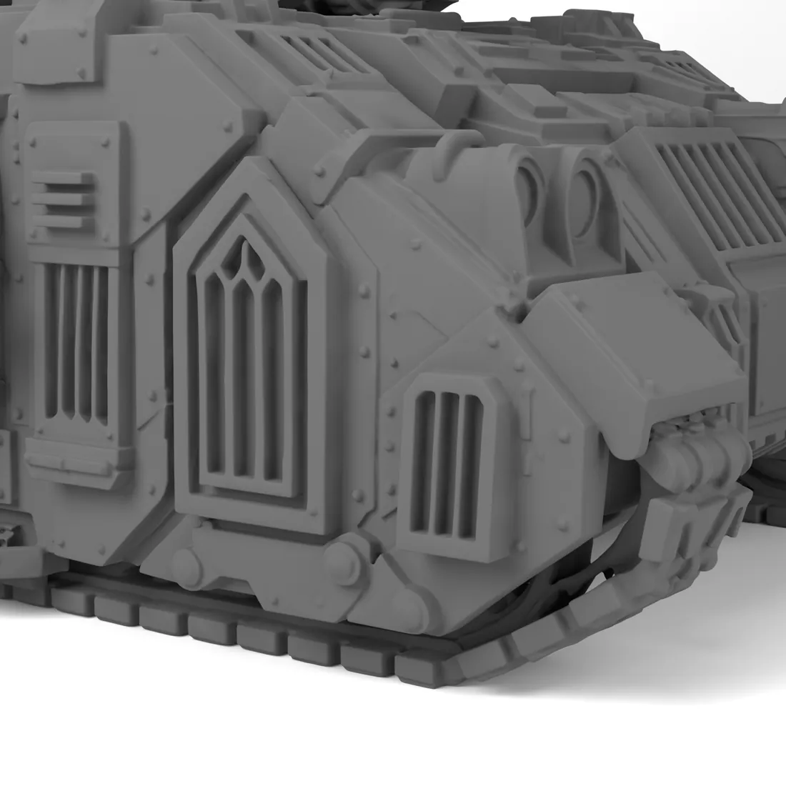 Track and hull detail