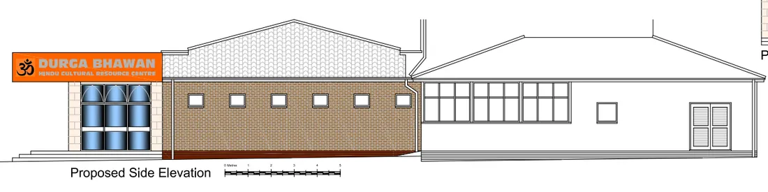 Proposed side elevation