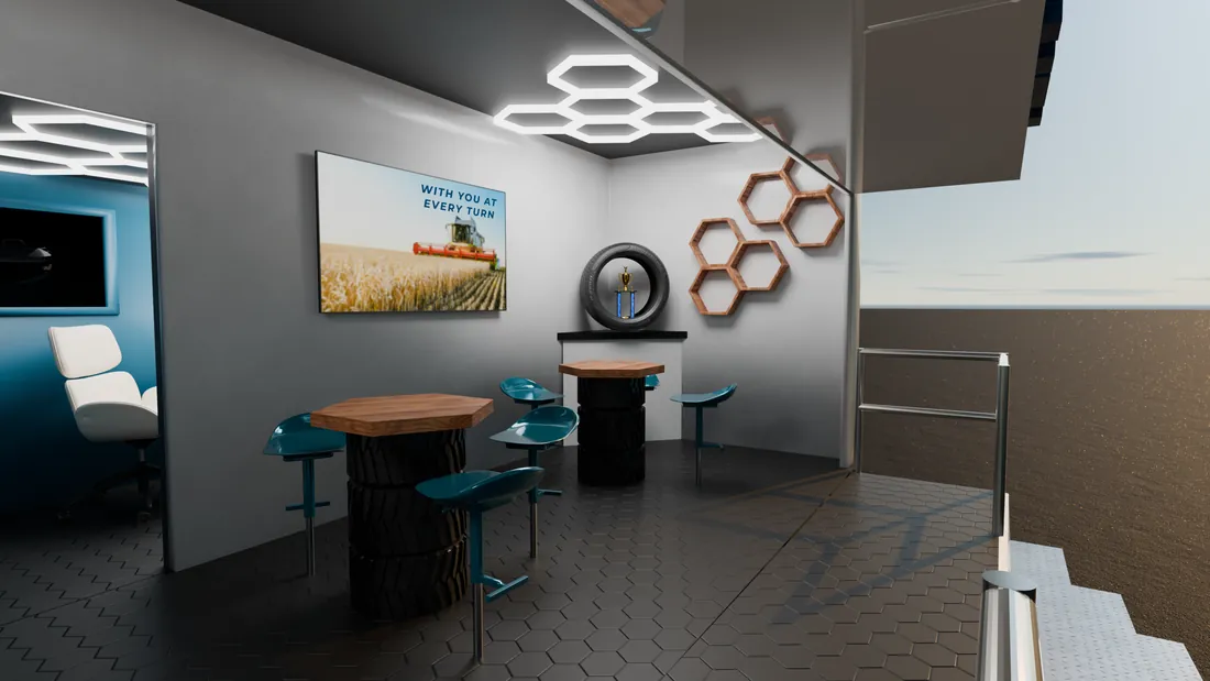 Feature wall and seating