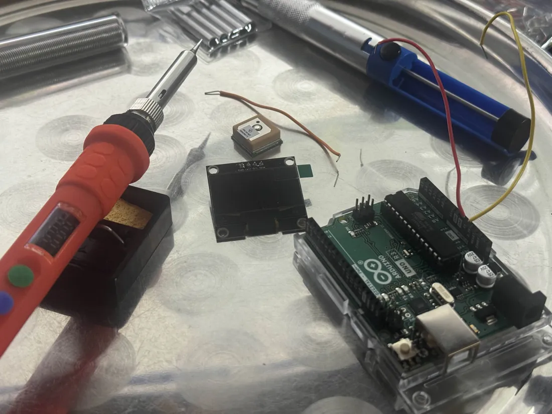 Soldering the electronics