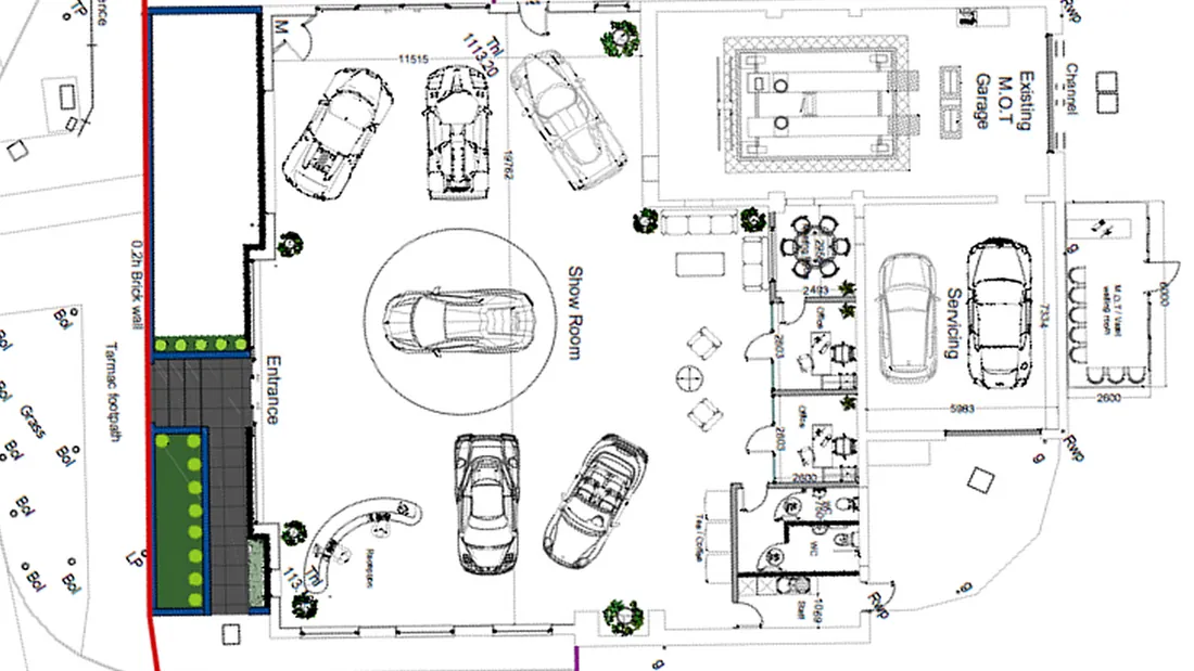 Architect's CAD site plan